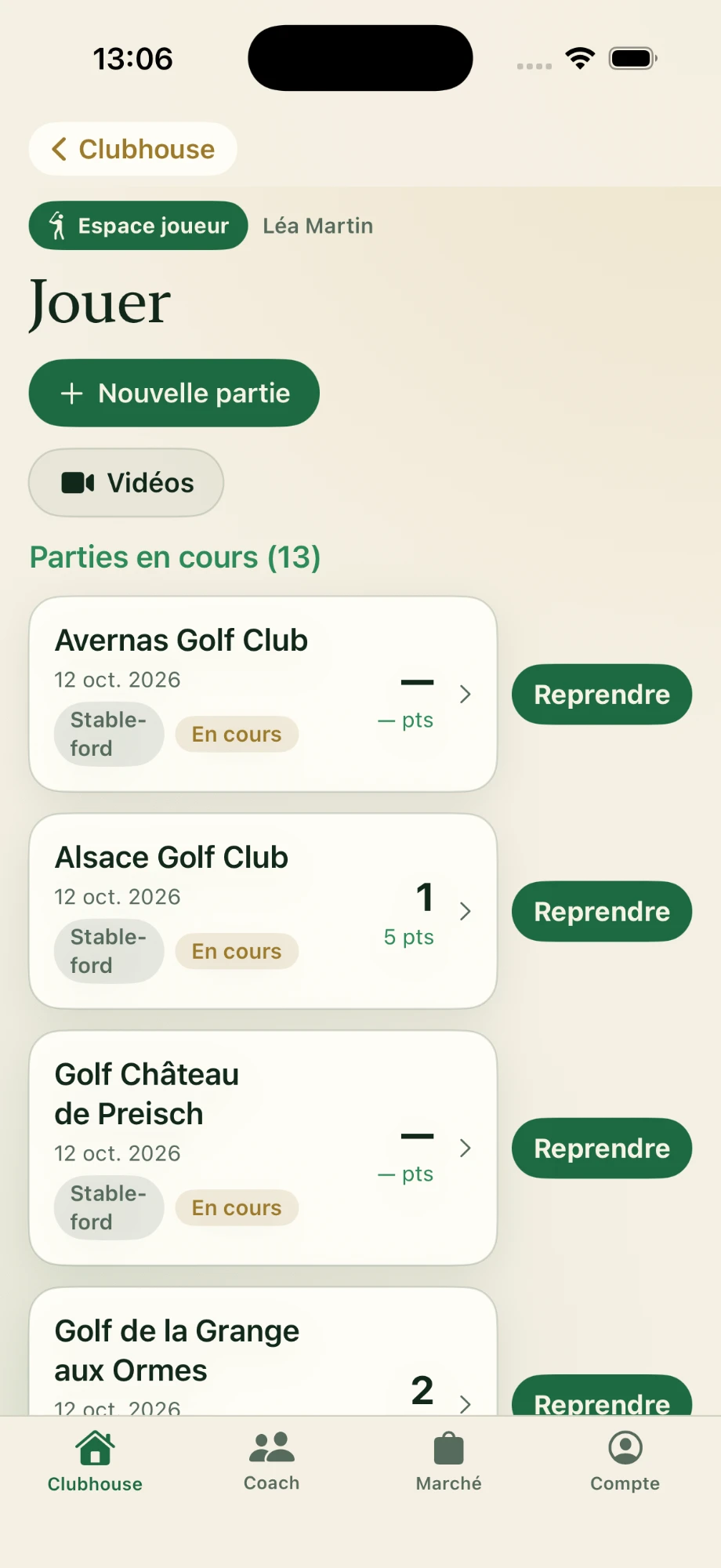 Mes parties